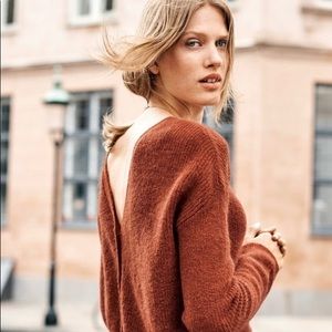 Boden Sasha Sweater Rust Large